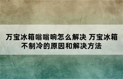 万宝冰箱嗡嗡响怎么解决 万宝冰箱不制冷的原因和解决方法